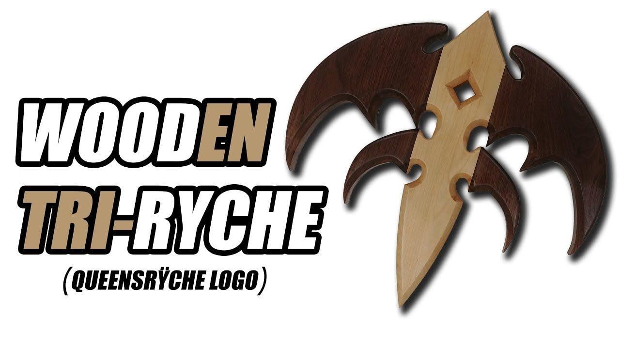 Triryche Logo - Making A Custom Maple And Walnut Tri Ryche (Queensryche Logo)