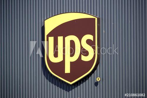 Corbeil Logo - The logo of United Parcel Service is seen at the new package sorting