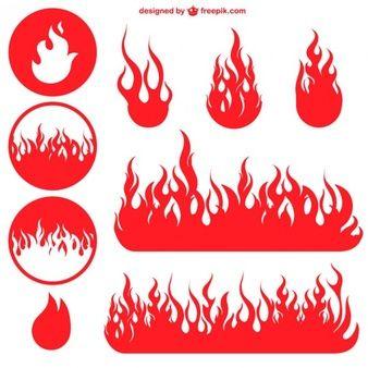 Red Flame Logo - Flames Logo Vectors, Photo and PSD files