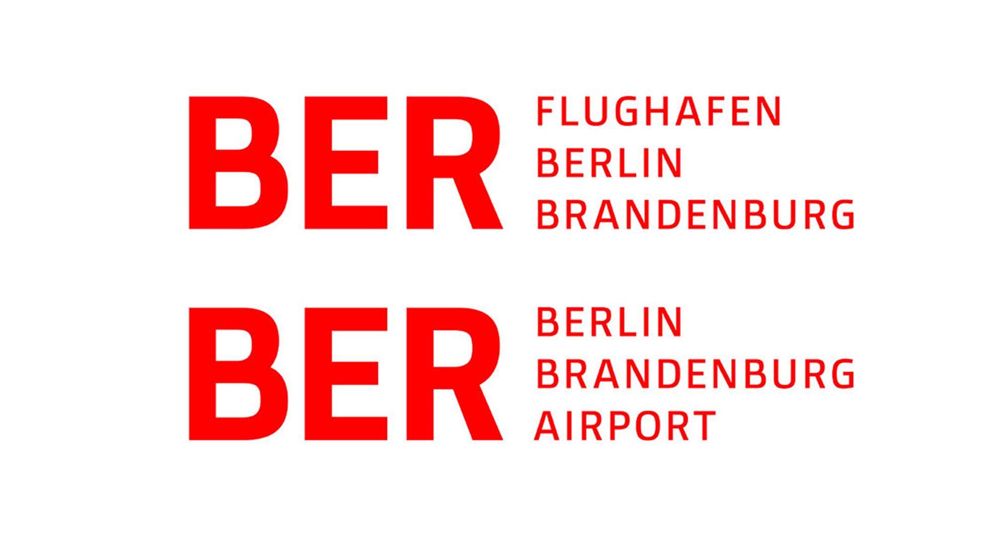 Ber Logo - berlin brandenburg airport corporate design branding typography