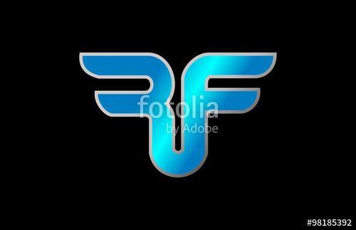 RF Logo - Logo Letter R F wing