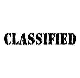 Classified Logo - Classified Stock Message Stamp | Rubber Stamp Champ