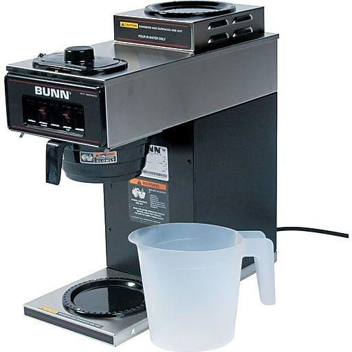 Bunn-O-Matic Logo - Bunn® 12 Cup Two Station® Commercial Pour O Matic® Coffee Brewer, Stainless Steel, Black (BUNVP172BLK)