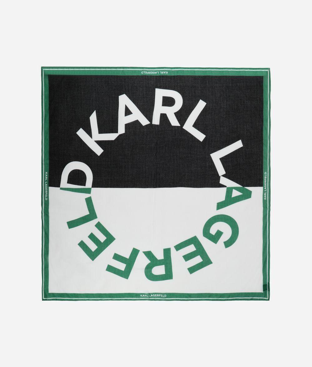 Sporty Logo - Karl Lagerfeld K Sporty Logo Scarf In Green