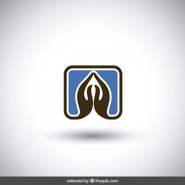 Prayer Logo - Praying hands logo Vector | Free Download