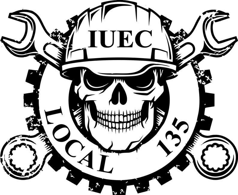 IUEC Logo - custom vinyl stickers IUEC Local 135