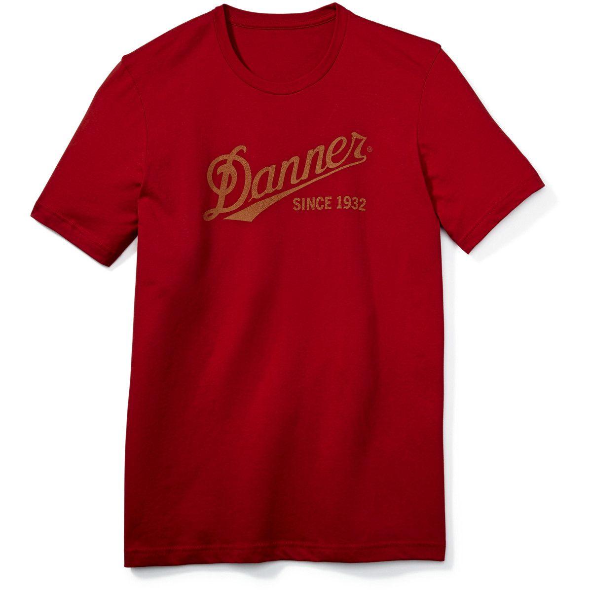 Danner Logo - Danner Distressed Logo SS Tee - Cardinal Red