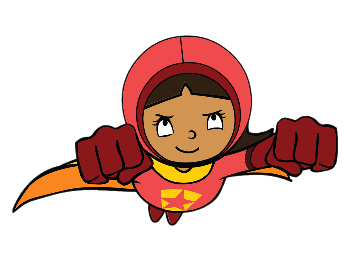 WordGirl Logo - WordGirl Flying transparent PNG