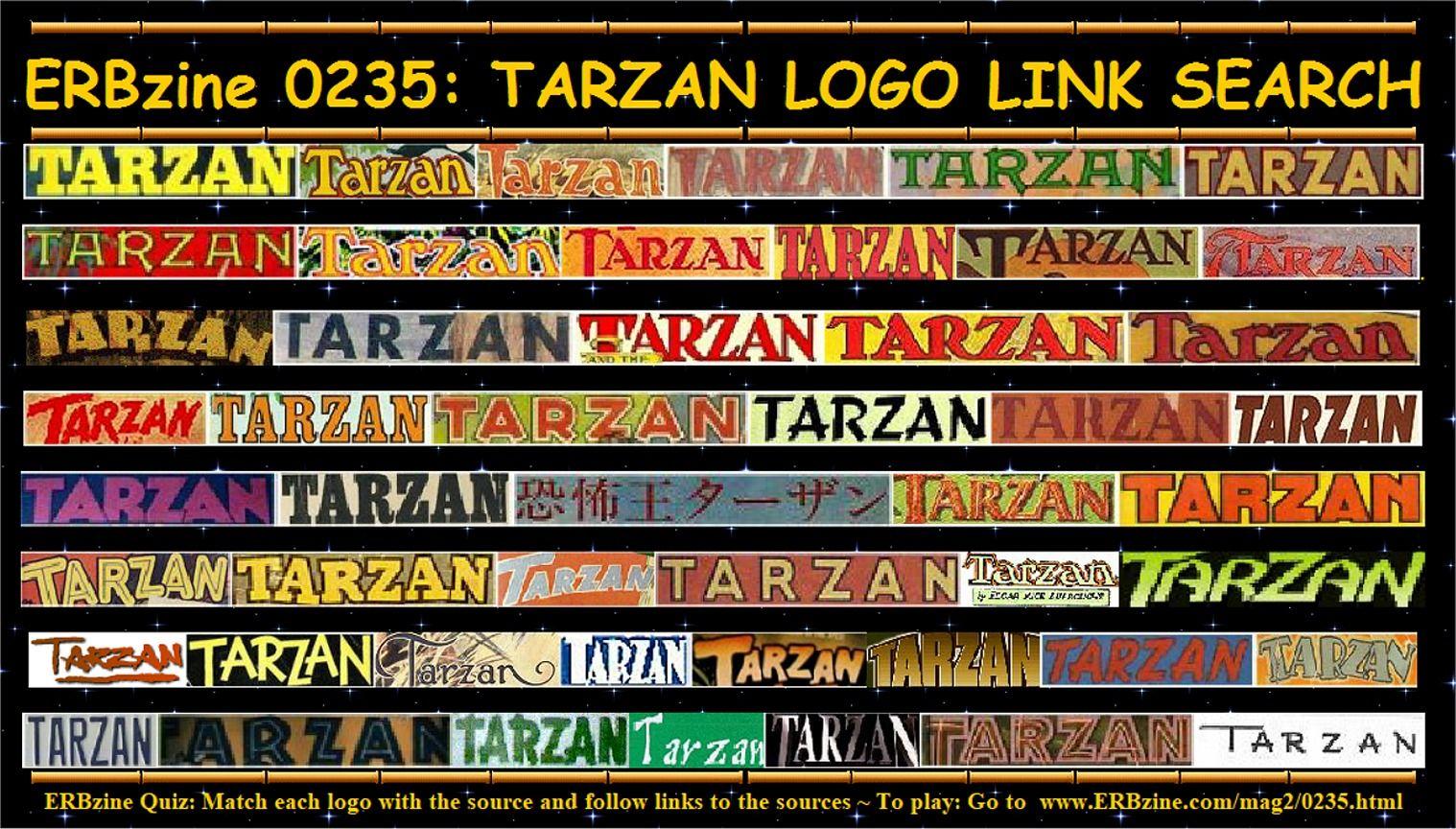 Tarzan Logo - ERBzine 0235: Tarzan Logo Links Search