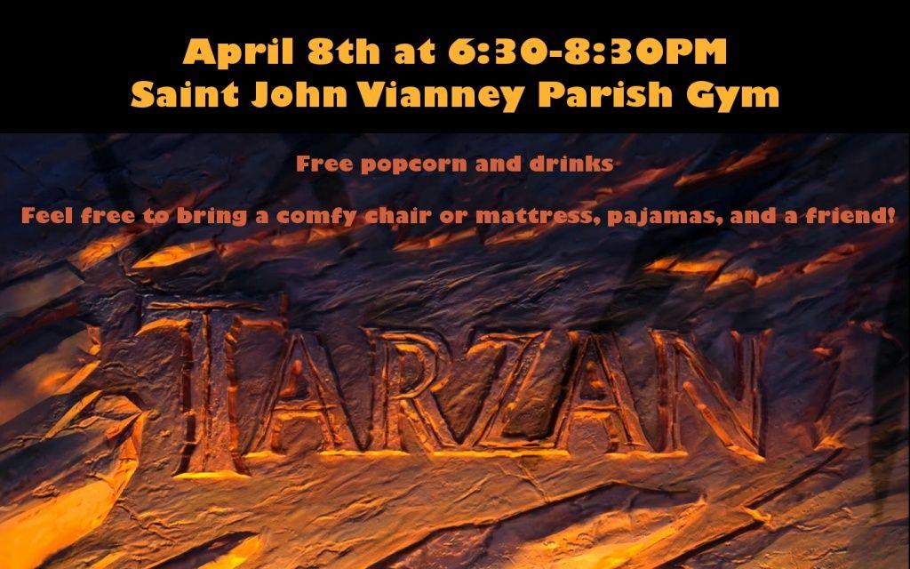 Tarzan Logo - Movie Night: Disney's Tarzan – St. John Vianney Catholic Church