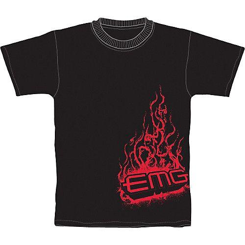 Red Flame Logo - EMG Fire Red Flame Logo T-Shirt | Musician's Friend