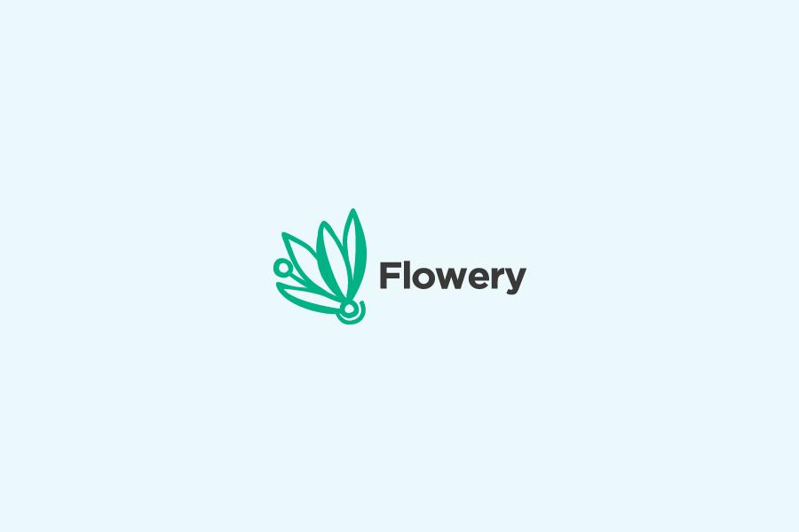 Flowery Logo - Flowery logo | Oblivit's Portfolio