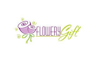 Flowery Logo - Holiday Logo Design Samples - Flowery Gift - Your own set of ...