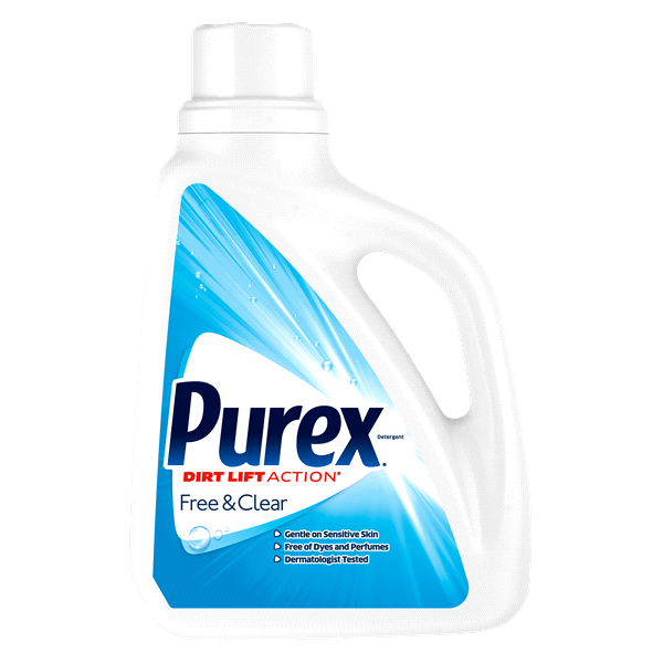 Purex Logo - Purex Liquid Laundry Detergent, Free & Clear, 75 Fluid Ounces, 50 Loads