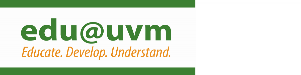 UVM Logo - EDU. EDU. The University of Vermont