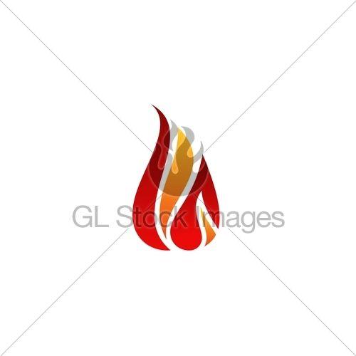 Red Flame Logo - Fire, Flame, Logo, Hot Fire Symbol Icon Vector Design, Mo. · GL