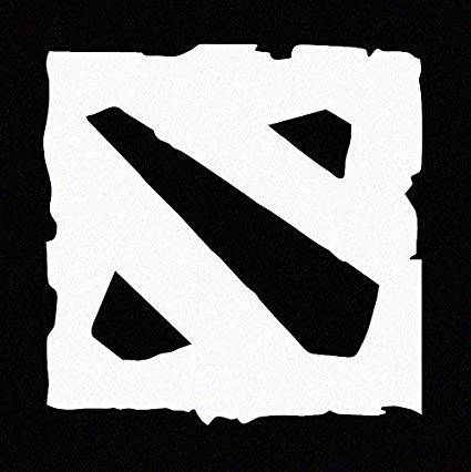 Dota2 Logo - DOTA 2 Car Decal Sticker White (cars, laptops, windows)