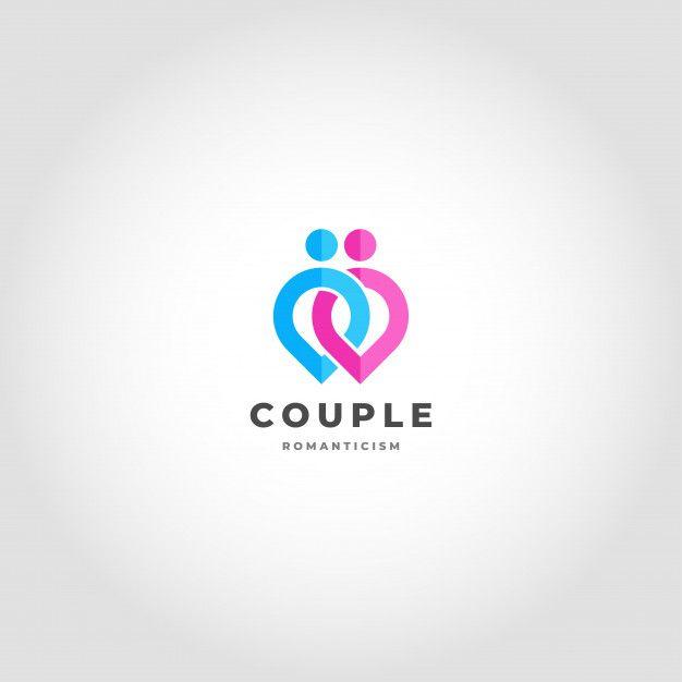 Relationship Logo - Couple is a relationship logo linked human point concept Vector ...