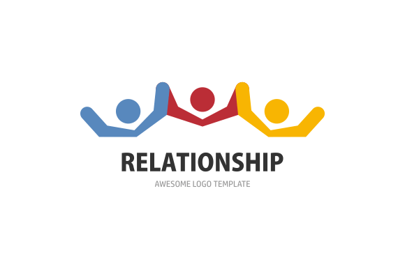 Relationship Logo - Friendship and relationship logo template