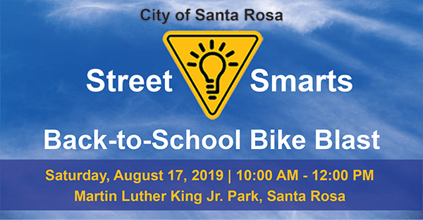 StreetSmarts Logo - Back To School Bike Blast. Santa Rosa, CA