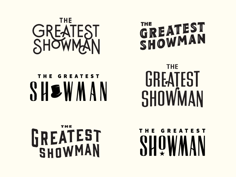 Greatest Logo - More logo concepts for The Greatest Showman movie by Jennifer Hood ...