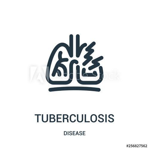 Tuberculosis Logo - tuberculosis icon vector from disease collection. Thin line ...