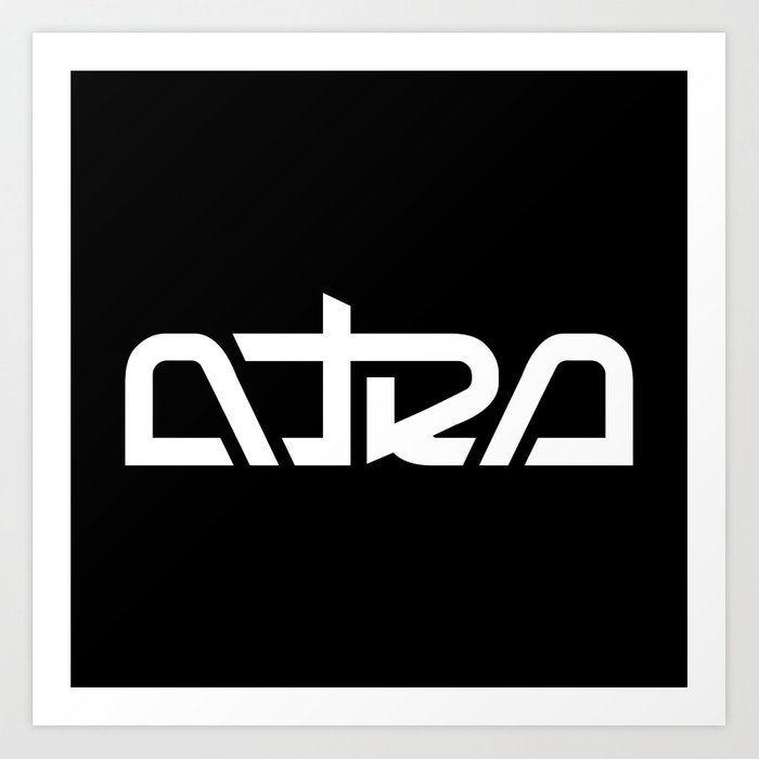 ATRA Logo - Atra Aeterna - Pipes Logo Art Print by atraaeterna