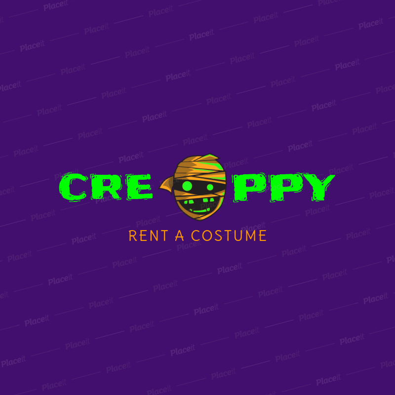 Mummy Logo - Halloween Mummy Logo Maker 1305e