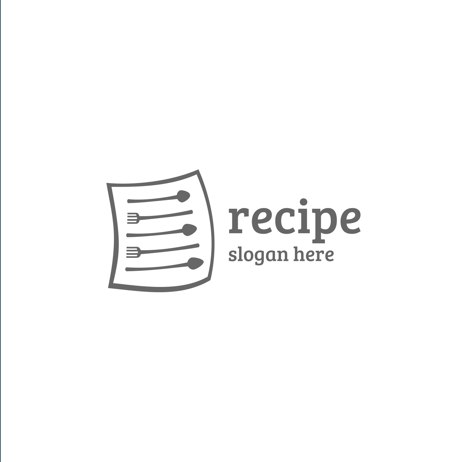Recipe Logo - Food Recipe Logo