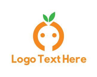 Citrus Logo - Orange Face Logo