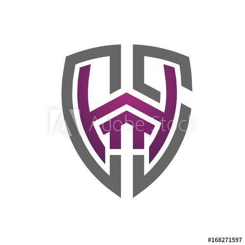 CSH Logo - Purple Shield House Letter CSH Logo this stock illustration