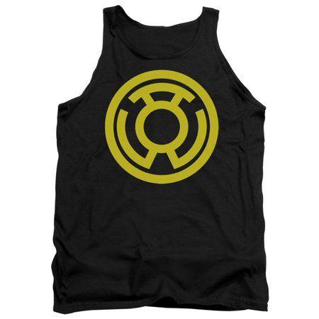 Sinestro Logo - DC Comics Green Lantern Sinestro Corps Logo Adult Tank Top Shirt
