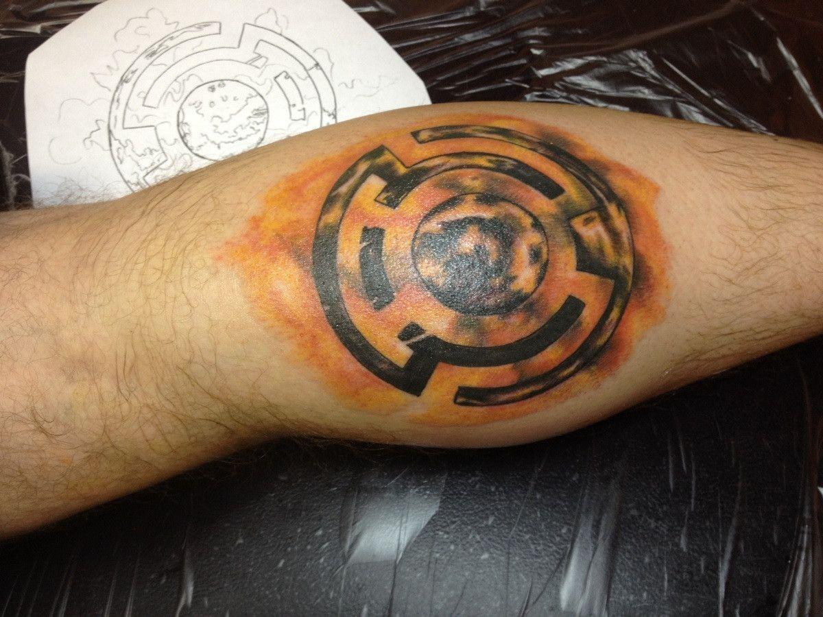 Sinestro Logo - Got a Sinestro Corps logo tattoo the other day. What do you think ...