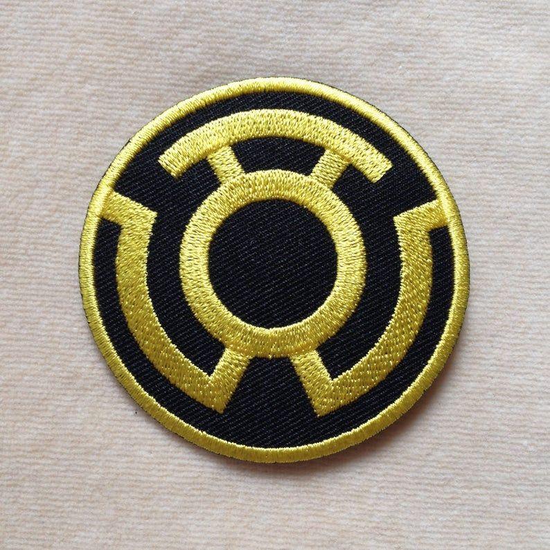 Sinestro Logo - Sinestro Super Hero Logo Iron On Patch