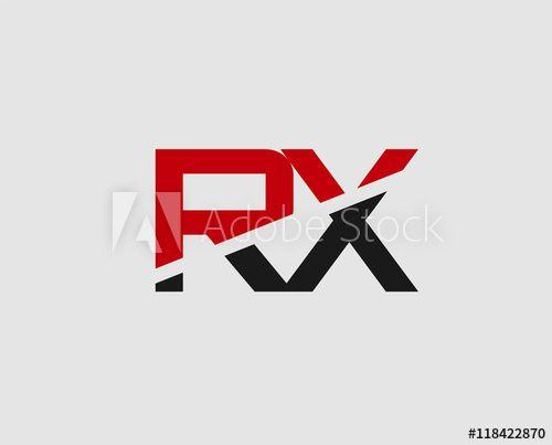 RX Logo - Abstract letter RX logo design template. Vector letter logo - Buy ...