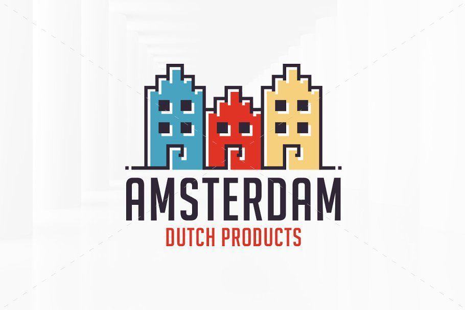 Amsterdam Logo - Amsterdam Houses Logo Template