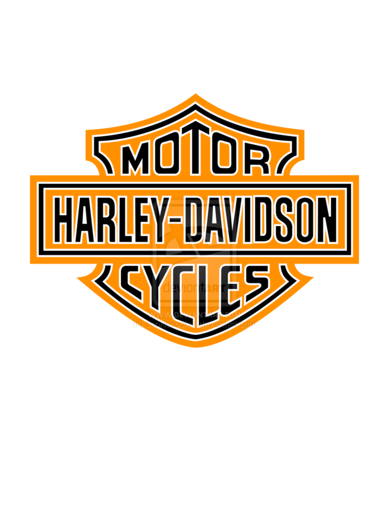Orange and White Brand Logo - harley davidson logos | Harley Davidson Logo Black Orange and White ...