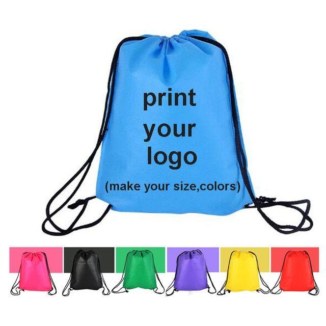 Drawstring Logo - US $100.0 |factory price,custom bag custom printed bag drawstring bag logo  printing custom logo,make your sizes types and colors-in Shopping Bags from  ...