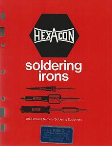 Hexacon Logo - Details about Soldering Equipment Vintage Catalog Hexacon Electric Co  Roselle Park NJ