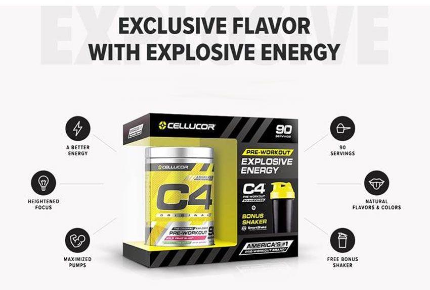 Cellucor Logo - Details about BUY 2 Cellucor C4 Pre-workout 90 Servings - Wild Fruit Blast  + Free Shakers