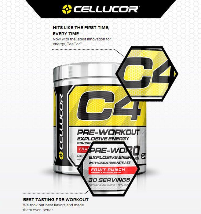 Cellucor Logo - Cellucor C4 Generation 4 30 Serve