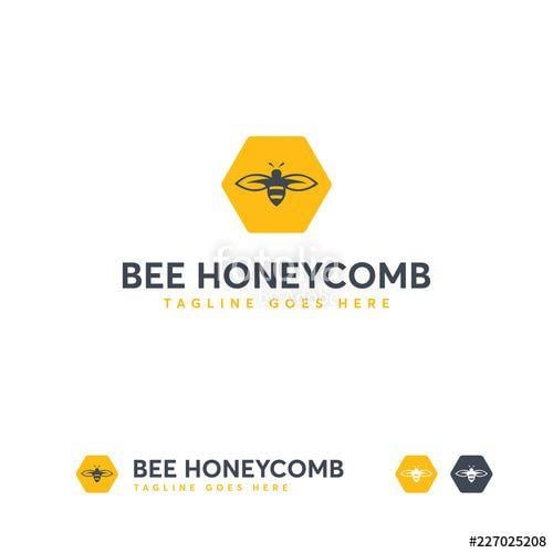 Honeycomb Logo - Bee logo designs template, Honeycomb logo designs concept vector ...