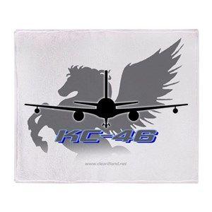 KC-46 Logo - KC 46 Throw Blanket
