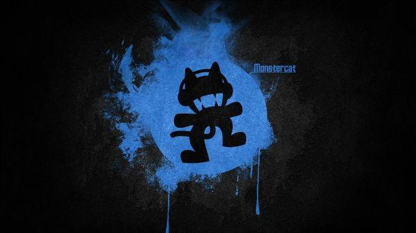 Monstercat Logo - blue black music logos simple monstercat electronic music Wallpaper ...