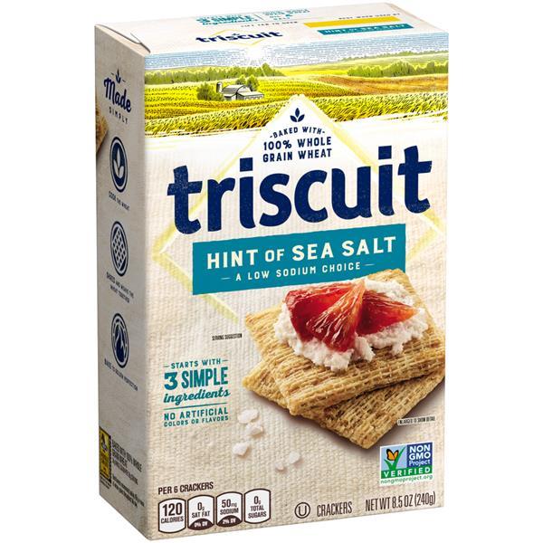 Triscuit Logo - Nabisco Triscuit Hint Of Sea Salt Crackers 8.5 Oz. Box. Hy Vee