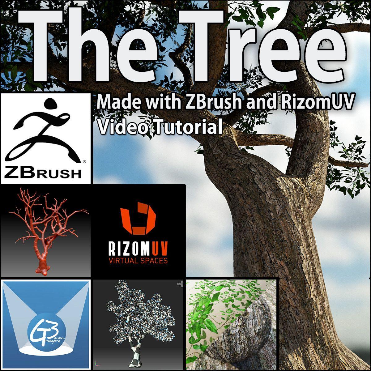 Rizomuv Logo - The Tree with Zbrush and RizomUV, Grzegorz Baran