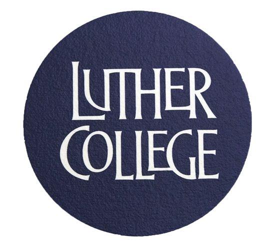 Luther Logo - Custom Leather Coaster with Luther logo #1801406