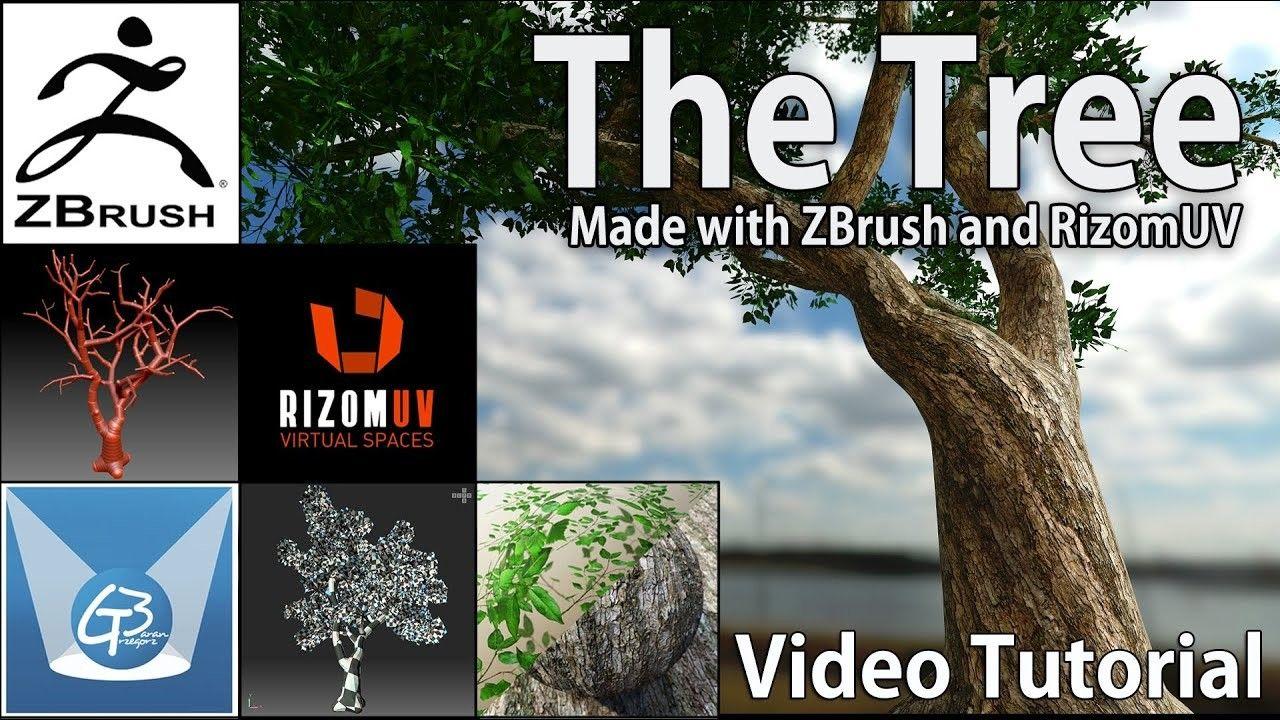 Rizomuv Logo - The Tree with Zbrush and RizomUV, Grzegorz Baran