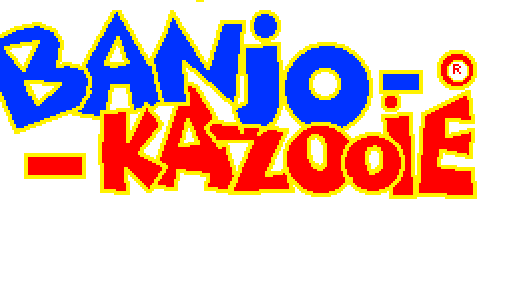 Banjo-Kazooie Logo - Pixilart Kazooie Logo