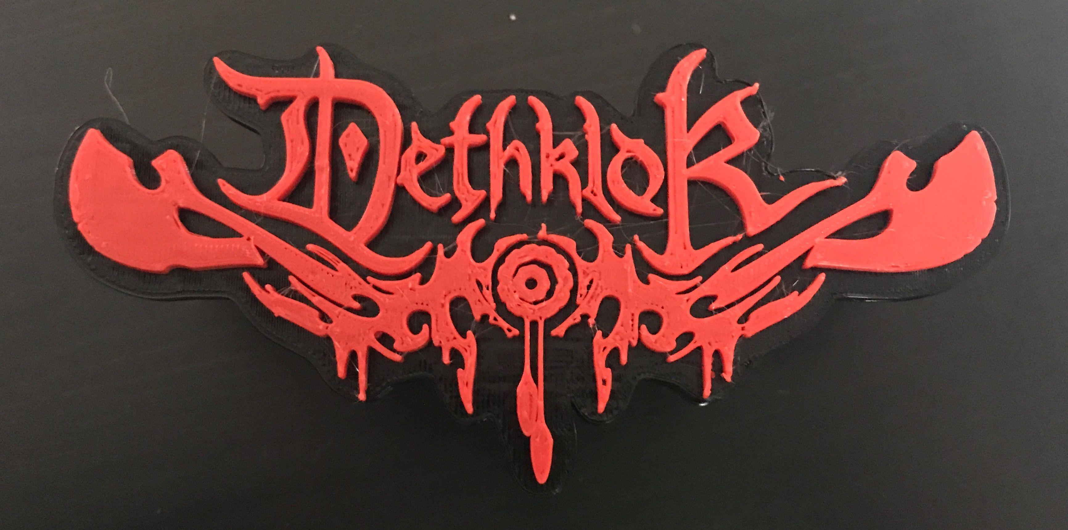 Dethklok Logo - Dethklok Logo by kloptops - Thingiverse